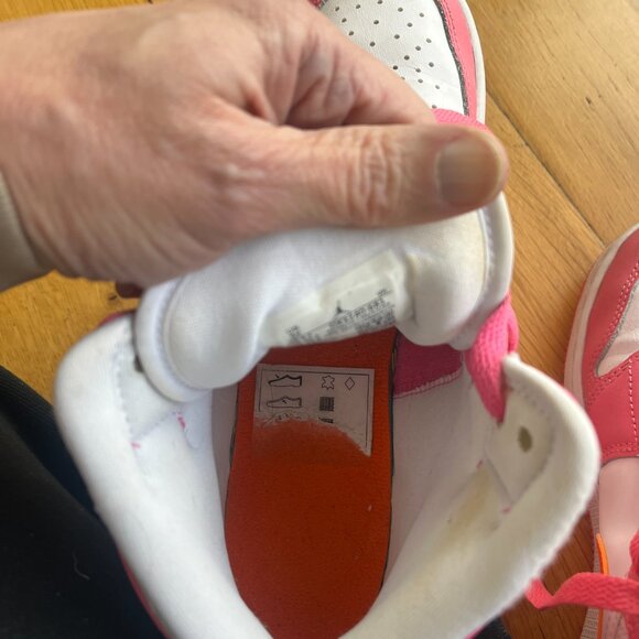 Nike Air Jordan Pink and Orange Size 5Y 6.5 Womens - Picture 15 of 16